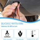 2 x 100pcs Nylon Universal Cable Tie Buckle Black Cable Zip Ties Rivet Self Locking Fastening Zip Strap Plastic Automotive Clips for Bumper, Fenders (100)