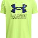 Under Armour Boys' Tech Big Logo Short Sleeve T Shirt Plus (X-Large, (304) Morph Green / Morph Green / Tech Blue-husky Boys)
