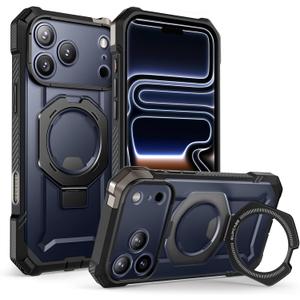 SUPCASE for iPhone 17 Pro Max Case with Kickstand (Unicorn Beetle Grip), [Camera Control Cover] [Compatible with MagSafe] [Military-Grade Drop Protection] Heavy Duty Magnetic Phone Case, Black