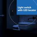 LIDER Minimalist Design Matte Finish Lighted Triple Switch, Combination Frameless Decorator Switch with Locator Light, Ground Terminal, Single Pole, 15A 120-277V, UL Listed, LCS3-1P-BR, Brown