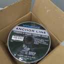 Marine System Made Nylon 3 Strand Anchor/Rigging Line Anchor Rope 3/8 Inch 100FT 150FT Black (3/8" x 150')
