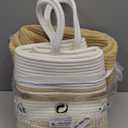 Fiona's magic 65L Extra Large Laundry Hamper Basket, Woven Tall Clothes Hamper for Storage Blanket, Toys and Dirty Cothes in Bedroom and Living Room Organizer, Yellow & White