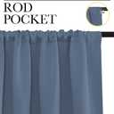 NICETOWN RV Blackout Curtains for Camper Windows, Short Blackout Curtains & Drapes, Thermal Insulated Blackout Curtain Panels for Kids Room, Play Room (Stone Blue, 29" Wide by 30" Long, 2 PCs)