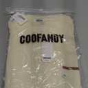 COOFANDY Men's Knit Button Down Shirt 2025 Vintage Short Sleeve Polo Shirt Casual Beach Tops (3X-Large, Cream)