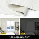UNISHADES 100% Blackout Cordless Roman Shades for Indoor Windows & French Doors, 34 1/4" W 48" H - Blackout - Natural