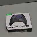 ECHTPower Wireless PC Gaming Controller - Hall Effect Joystick, 2.4G & Wired 1000Hz Polling Rate, 800mAh Battery, Adjustable Turbo/Vibration - for PC/Switch/iOS/Android (Black)