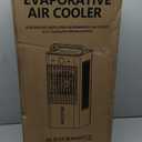 Swamp Cooler, 3-IN-1 Evaporative Air Cooler with Display & Remote, Windowless Portable Air Conditioners with Ice Cooling, 12H Timer, 6 Speeds, 60 Oscillation, Air Cooler Fan for Home Office