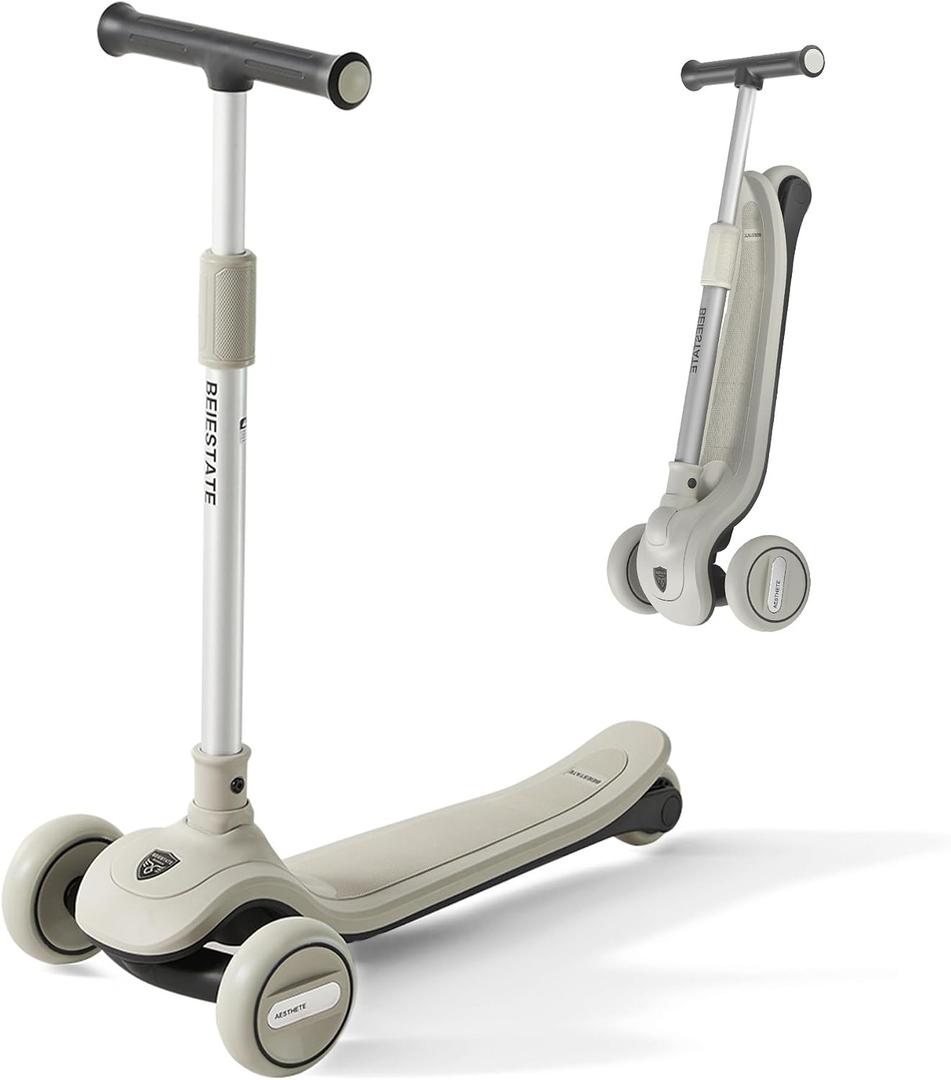 3 Wheel Scooter for Kids 3-18, 2 Riding Modes,4 Heights, Foldable
Smart Lock Switch Supports Confident Riding, 3 LED Light Wheels,220 lb Capacity For Family Bonding, Premium Engineered Design