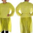 Dealmed Yellow Isolation Gown  Disposable Medical Gowns, Latex-Free, Perfect for Hospitals, Medical Facilities, and Physicians Offices (Pack of 10)