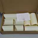 Nimiko Flameless Candles with Remote, Battery Operated Flickering Flameless Candles, LED Candles with Timer 2/4/6/8H, with Realistic LED Candles Set of 9 (D3 x H 3" 4" 5" 6" 7") (Ivory)