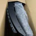 GREENVINES Folding-Xavier-Chairs Set of 2 | Wave | Portable Adirondack-Chair | HDPE Plastic | All Weather Fire-Pit Chair | Black | for Beach Outdoor Deck Poolside Garden Patio Porch Fishing