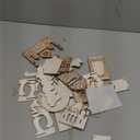 Shellwei 20 Pcs Eid Mubarak Tiered Tray Decor Ramadan Mubarak Table Decor Rustic Wooden Tabletop Signs for Home Black and Gold Muslim Islam Centerpiece for Islamic Gifts Kareem Home Table