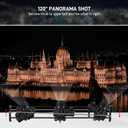 GVM 48"/120CM Carbon Fiber Motorized Camera Slider, Professional Camera Slider with Remote Control, Support Video Mode, Time Lapse Photography, Horizontal, Tracking and 120 Panoramic Shooting