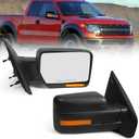 Right Passenger Side Power Mirror for Ford F150 2009-2014 7 Pins
MIEF ROD Door View Mirror with Heated Glass, Turn Signal Light, Black Textured Direct Replacement for BL3Z17682CA