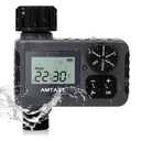 AMTAST Sprinkler Timer Programmable Garden Hose Faucet Timer with Rain Delay/Manual/Automatic Drip Irrigation Function Watering System for Yard Crops Lawns Pool (1 Outlet, Black)