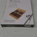 Utoplike In-drawer Knife Block Bamboo Kitchen Knife Drawer Organizer Large, Handle Steak knife Holder without Knives, Fit for 16 Knives and 1 Sharpening Steel (Knives & Sharpening Not Included)