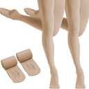 HETH Ballet Tights for Girls - Ultra Soft Dance Tights Convertible Tight (5-8 Years, Tan 2 Pairs)