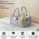 PUTSKA Baby Diaper Caddy Organizer Nursery Basket Set Baby Basket Gift Registry Baby Shower List Baby Must Haves Essentials Neutral Baby Stuff For Newborn