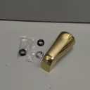 Dreyoo Tub Spout (Universal Fits 1/2" Copper Pipe, 1/2" IPS and 3/4" IPS), Bathroom Bathtub Faucet with Adapters and Hex Wrench (Polished Brass, Simple)