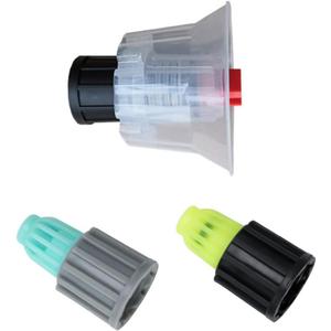 3 Pack Water and Foam Nozzle Tips Head Replacement for 18mm Coarse Thread Foam Sprayer Hand Pressure Foaming Pump Blaster Bottle Car Wash Soap Spray Manual Cannon