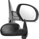 Youxmoto Towing Mirrors fit for Chevy for GMC 2007 2008 2009 2010 2011 2012 2013; Avalanche Silverado Suburban 1500 2500 3500; Sierra Yukon Pickup Truck Mirrors, Heated; Manual Folding; Arrow Turn Sig