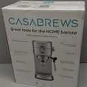 CASABREWS CM5418 Espresso Machine 20 Bar, Compact Espresso Maker with Steam Milk Frother, Stainless Steel Coffee Machine with 34oz Removable Water Tank for Cappuccino, Gift for Women or Men, Silver