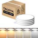 TALOYA Ceiling Light,4 Pack,10 Inch,20W,5 Color Selectable White Flush Mount Ceiling Light for Bedroom,Kitchen,Living Room,Hallway,Laundry