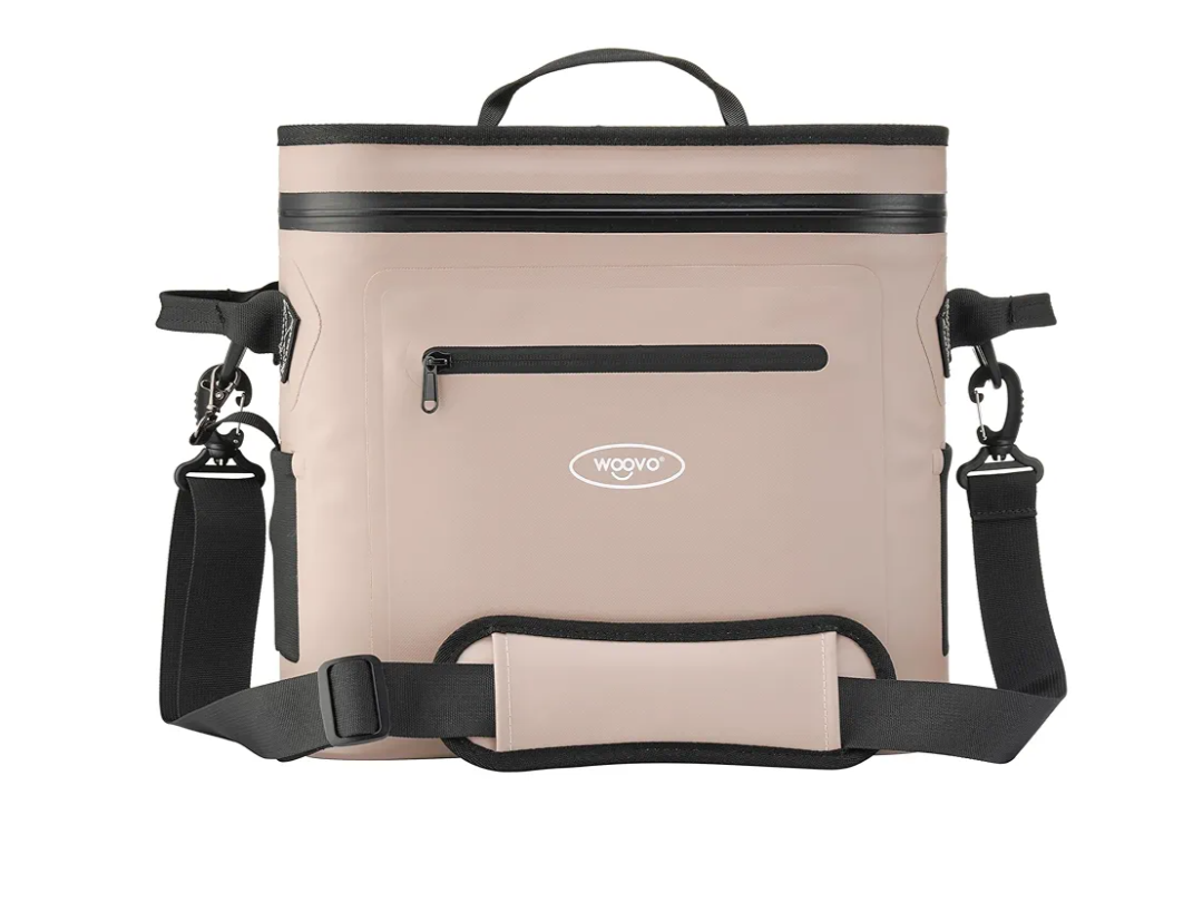 WOOVO Soft Cooler Bag, 100% Leak-Proof Insulated Cooler Bag, Portable Ice Chest with Waterproof Zipper