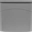 Amazon Basics Large Cat Litter Box with High Sides, Top Entry, Odor Control, Includes Scoop, 20.5 x 14.75 x 14.38 inches, Grey