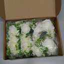 Sherr 20 Pcs Rose Boutonniere for Men Wedding Corsage Rose Groom and Groomsmen Boutonniere with Artificial Flower for Rustic Vintage Wedding Ceremony Anniversary Dinner Prom Party (White)