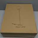 Dimmer LED Floor Lamp,Tall Standing Lamp with Swing Arm,Black Lamp with Dimmer LED Bulb,Elegant Floor Lamp for Living Rooms & Bedroom (Black)