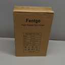 Fentgo Hair Dryer with Diffuser - High-Speed Ionic Low Noise Blow Dryer for Fast Drying, 2 Speeds & 4 Temps Thermo-Control, Lightweight & Quiet Hairdryer for Home & Travel