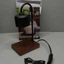 Candle Warmers Etc. Black & Wood Arched Lamp  for Top-Down Warming & Flame-Free Fragrance