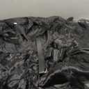 Halloween Women Black Gothic Tulle Cosplay Dress Party Ruffle Layered Prom Dance Costume Belt Necklace (Medium)