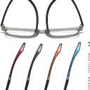 Reading Glasses For Men Women, Blocking Eyeglasses Computer Eye Glasses, TR90 Quality Lightweight (2 Black/Multifocus Photochromic Gray)