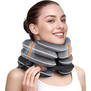 Built-in Inflatable Neck Stretcher, Cervical Traction Device with High-Front & Low-Back for Effective Traction and Support, Neck Decompression Devices with 3-Layer Chambers in Varied Sizes, Home Use Built-in Inflatable Neck Stretcher, Cervical Traction Device with High-Front & Low-Back for Effective Traction and Support, Neck Decompression Devices with 3-Layer Chambers in Varied Sizes, Home Use