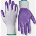 Red Steer Nitrile Palm Gardening Gloves Size M-2 Pack