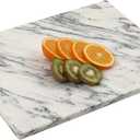 White Marble Cutting Board 12x16 Inch, Marble Board for Cheese Charcuterie