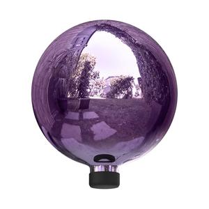 Alpine Corporation 10" Diameter Indoor Outdoor Glass Gazing Globe Garden Decor, Purple