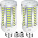 HJFF Led Light Bulb 500W Equivalent 7500 Lumen 5000K Waterproof E26/E27 Medium Base 60W led Bulb for Outdoor Indoor Lamp Area Garage Warehouse Workshop Street Backyard