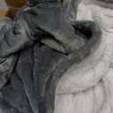 ESTINGO Heated Throw Blanket Electric Blanket Throw, Heated Blanket with 5 Heating Levels & 4 Hours Auto Off, Super Cozy Soft Sherpa Heating Blanket with Fast Heating for Bedding, 50"x60", Light Gray