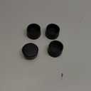 4 PCS Black Round Rubber Chair Leg Caps Tips, Vinyl Rubber End Kits, Soft Touch Table Feet Cover, Anti Slip Floor Protector, 1/2 inch (12mm)