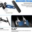 Gas and Brake Pedal Extenders for Short Drivers - Adjustable Length & Angle, Anti-Slip Metal Construction, Compatible with Cars, Go Karts & Ride-On Toys, Easy Installation & Universal Fit