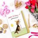 5 x Nchigedy Funny Dog Birthday Card for Him Her, Cute Birthday Card from Dog, Happy Bday to You Cards for Dogs Lovers (#2)