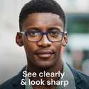 IBOANN Reading Glasses for Men Readers Mens Stylish Blue Light Blocking Computer Eyeglasses, + 1.00