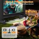 Estgora 14FT Inflatable Movie Screen Outdoor, Blow Up Projector Screen, Inflatable Movie Screen with Air Blower Front & Rear Projection Screens for Outdoor Movie Night Backyard Pool Fun