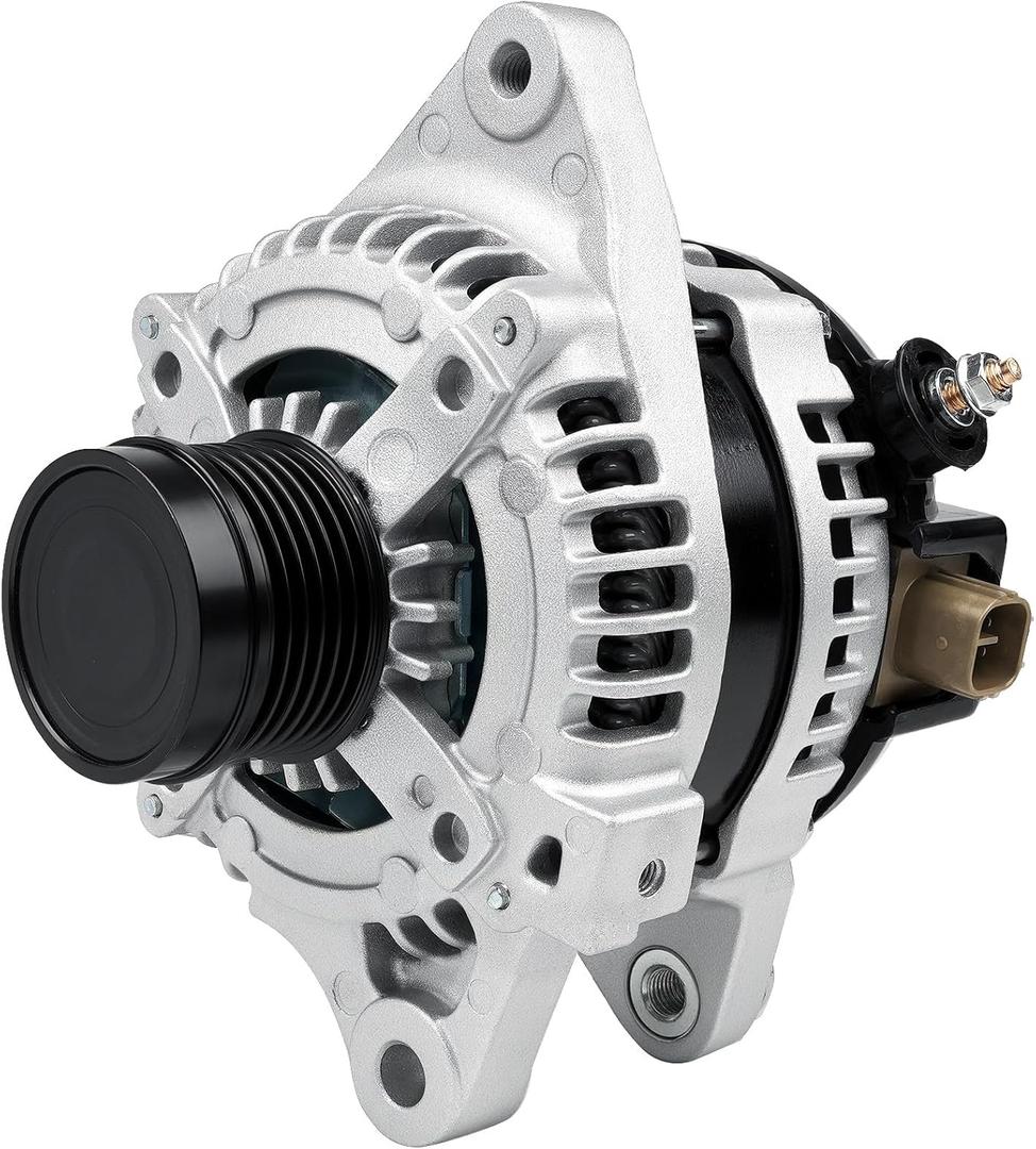 Alternator 11385N Compatible with 1.8L L4 Toyota Corolla 2009-2011, Matrix 09-10, Pontiac Vibe 09-10, 08-14 scion xD, 6-Groove Clutch Pulley, 100 Amp 12V11385, 12897, 270600T040, 0986CR6103, AL3370X