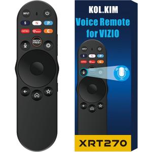 XRT270 Voice Remote for Vizio TV Remote Smart TV Remote Voice Vontrol for Vizio Control Replacement Quantum Pro 4K QLED HDR Smart VFD40M-08 D24fM-K01 D24f-J09 XRT270 Vision Replacement
