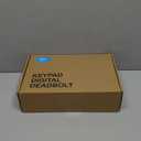 Veise Fingerprint Door Lock Set, Keyless Entry Door Lock, Front Handle Set, Electronic Keypad Deadbolt with Lever Handle, 2 Keys, Auto-Locking, One-time Codes, Easy to Install, Oil Rubbed Bronze