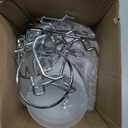 Jinei 12 Pcs Pegboard Bins and Cups with Hooks and Loops Peg Assortment Organizer Accessories Various Tool Organizer Pegboard Basket Set for Garage Workshop Workbench Office(Translucent)